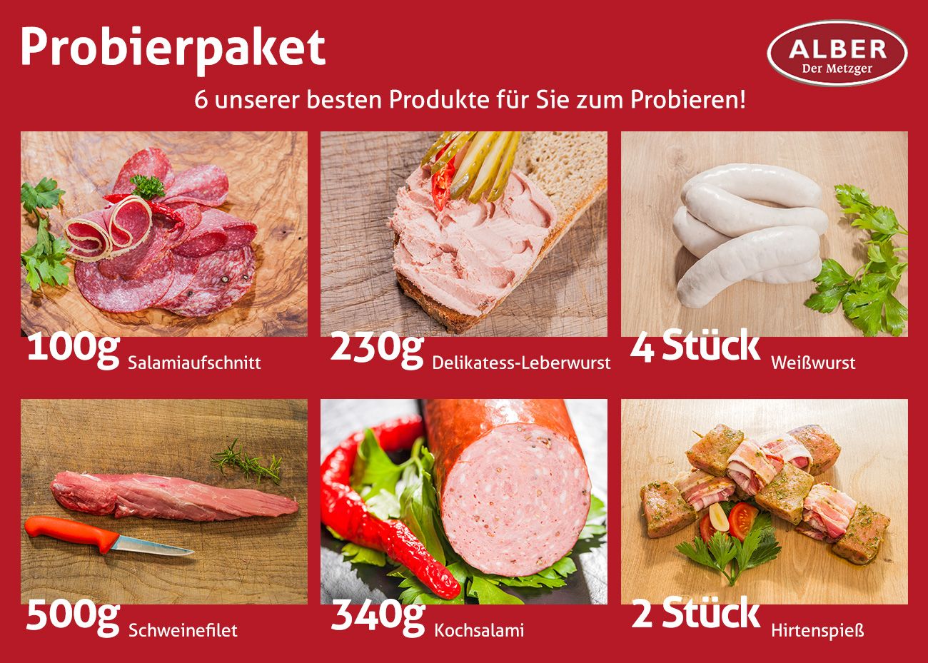 Probierpaket von Alber Metzger
