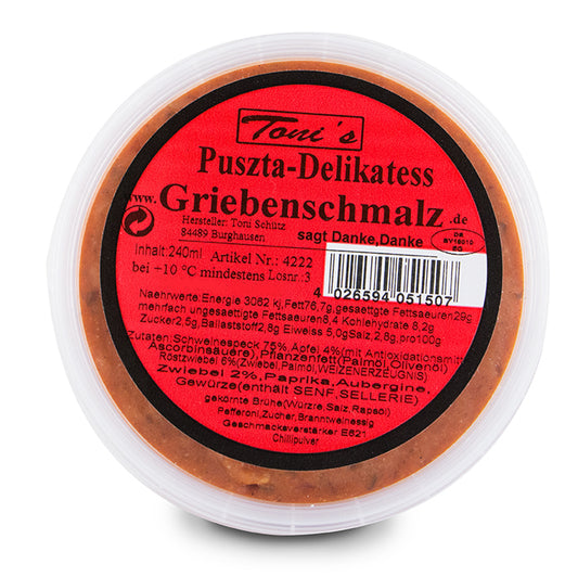 Griebenschmalz Puszta 200g