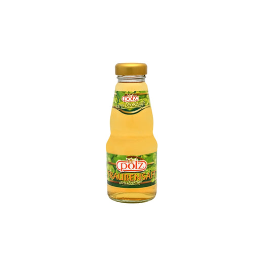 Flasche weißer Traubensaft Polz.