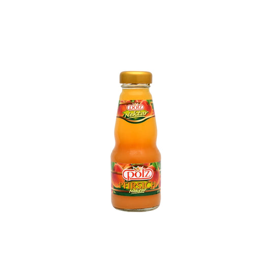 Pfirsichnektar-Flasche, Hofladen-Produkt