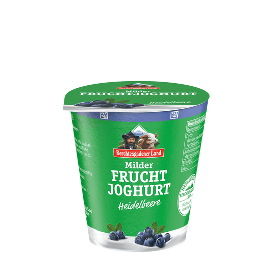 Berchtesgadener Land Milder Fruchtjoghurt 3,5% - Heidelbeere