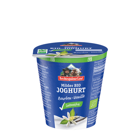 Berchtesgadener Land Milder Bio-Fruchtjoghurt - laktosefrei - Vanille