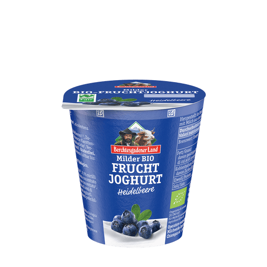 Berchtesgadener Land Milder Bio-Fruchtjoghurt - Heidelbeere