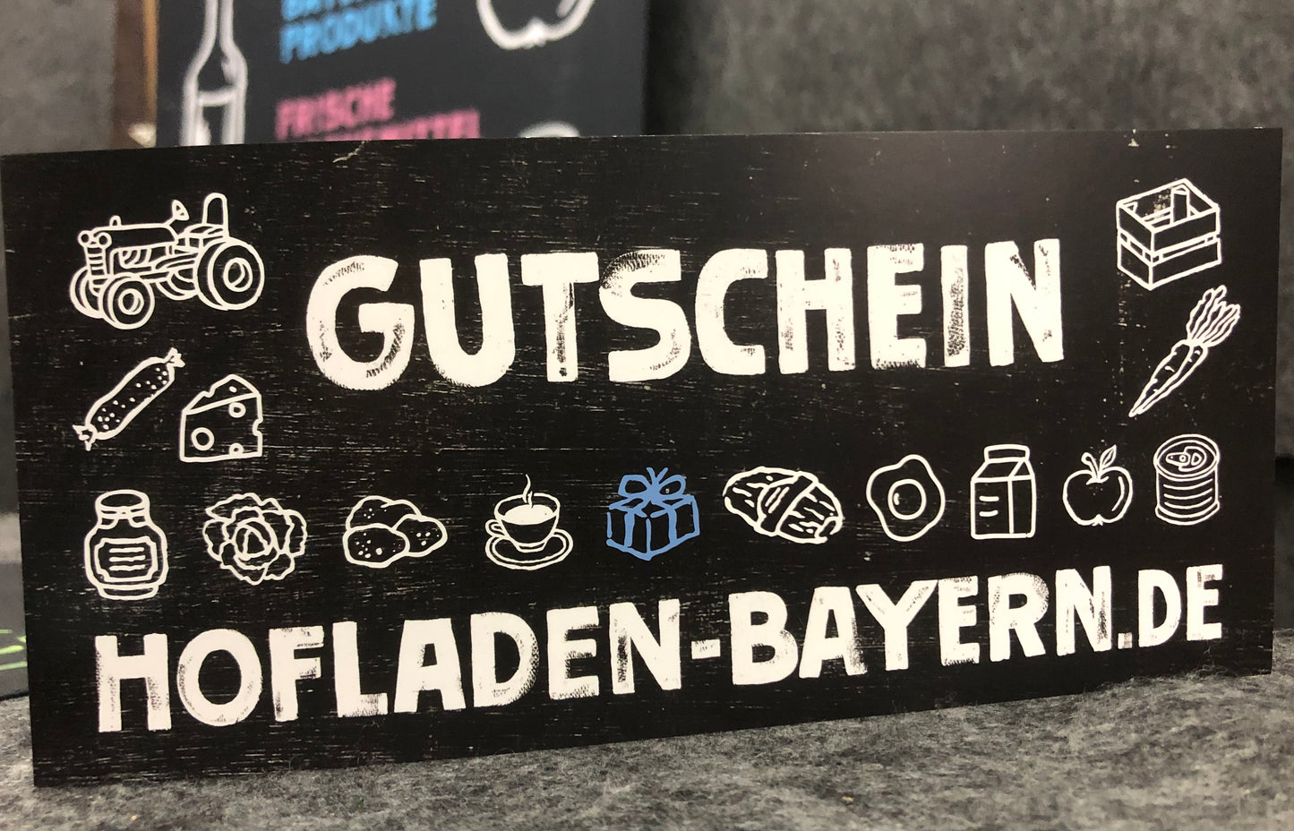 Gutschein für Hofladen-Produkte, Bayern
