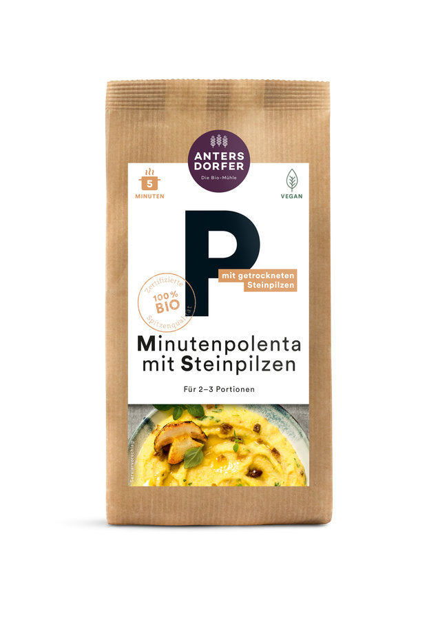 Bio Minutenpolenta mit Steinpilzen 150g
