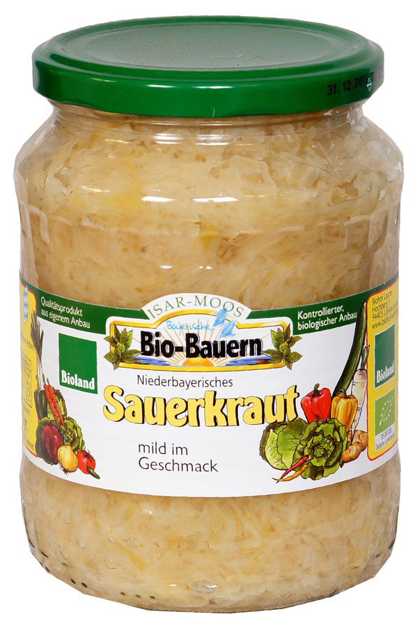 Bio Sauerkraut im Glas