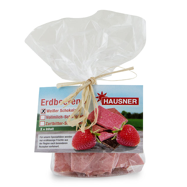 Weiße Schokolade mit Erdbeeren