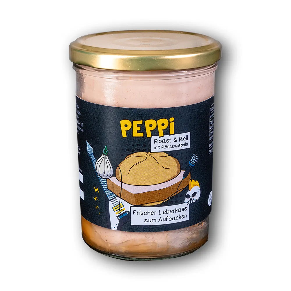 Peppi ROAST & ROLL - Leberkäse im Glas mit Röstzwieblen