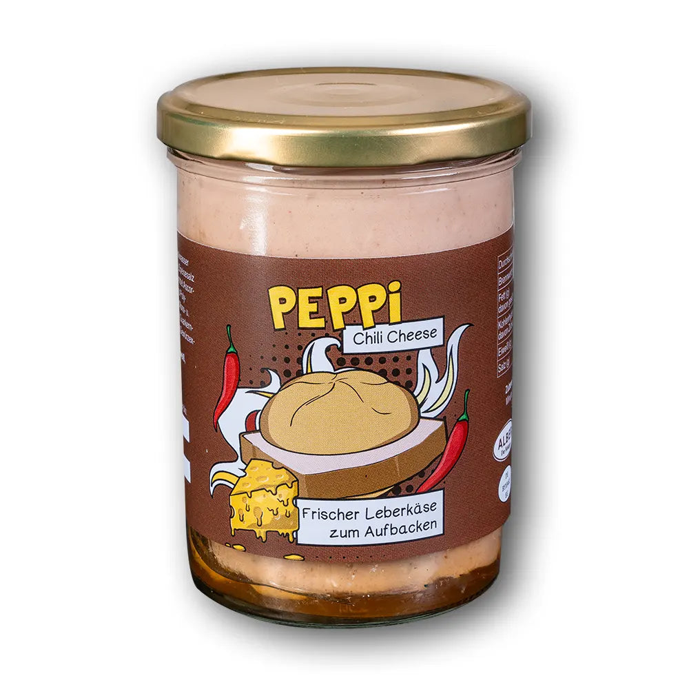 Peppi CHILI CHEESE - Leberkäse im Glas