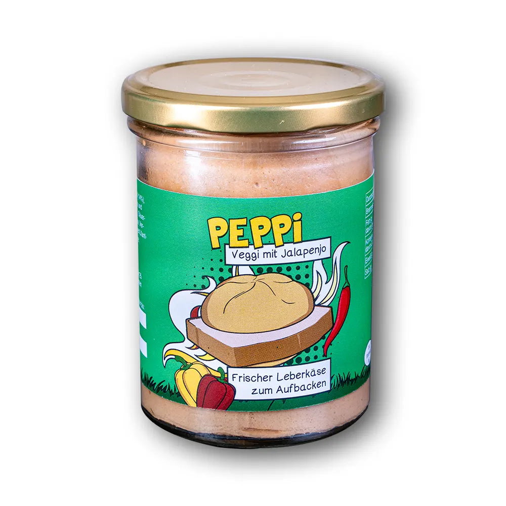 Peppi VEGGI JALAPENO - Vegetarischer Leberkäse im Glas