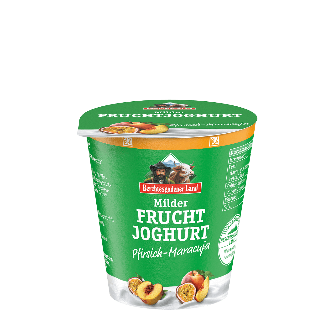 Berchtesgadener Land Milder Fruchtjoghurt 3,5% - Pfirsich-Maracuja