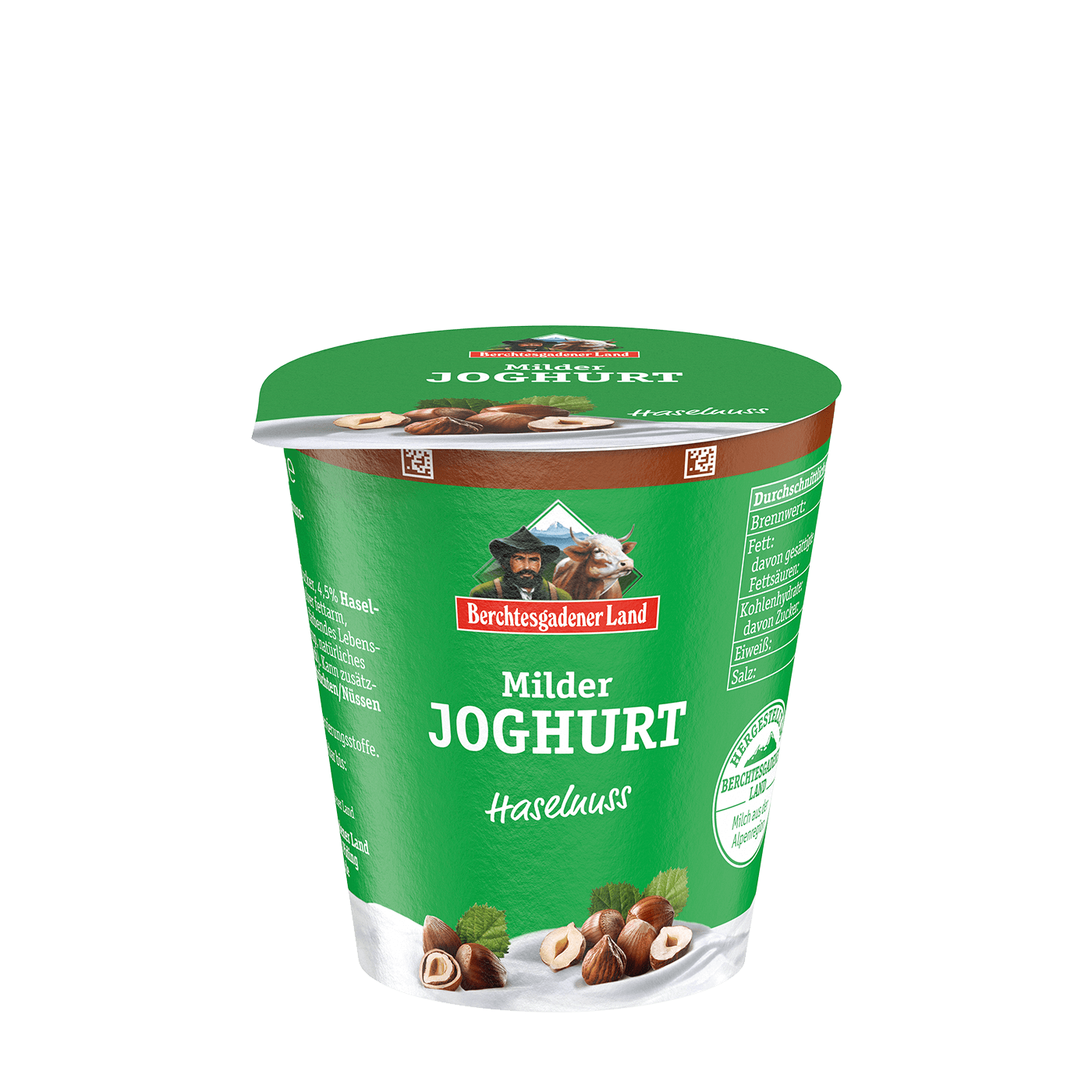 Berchtesgadener Land Milder Fruchtjoghurt 3,5% - Haselnuss