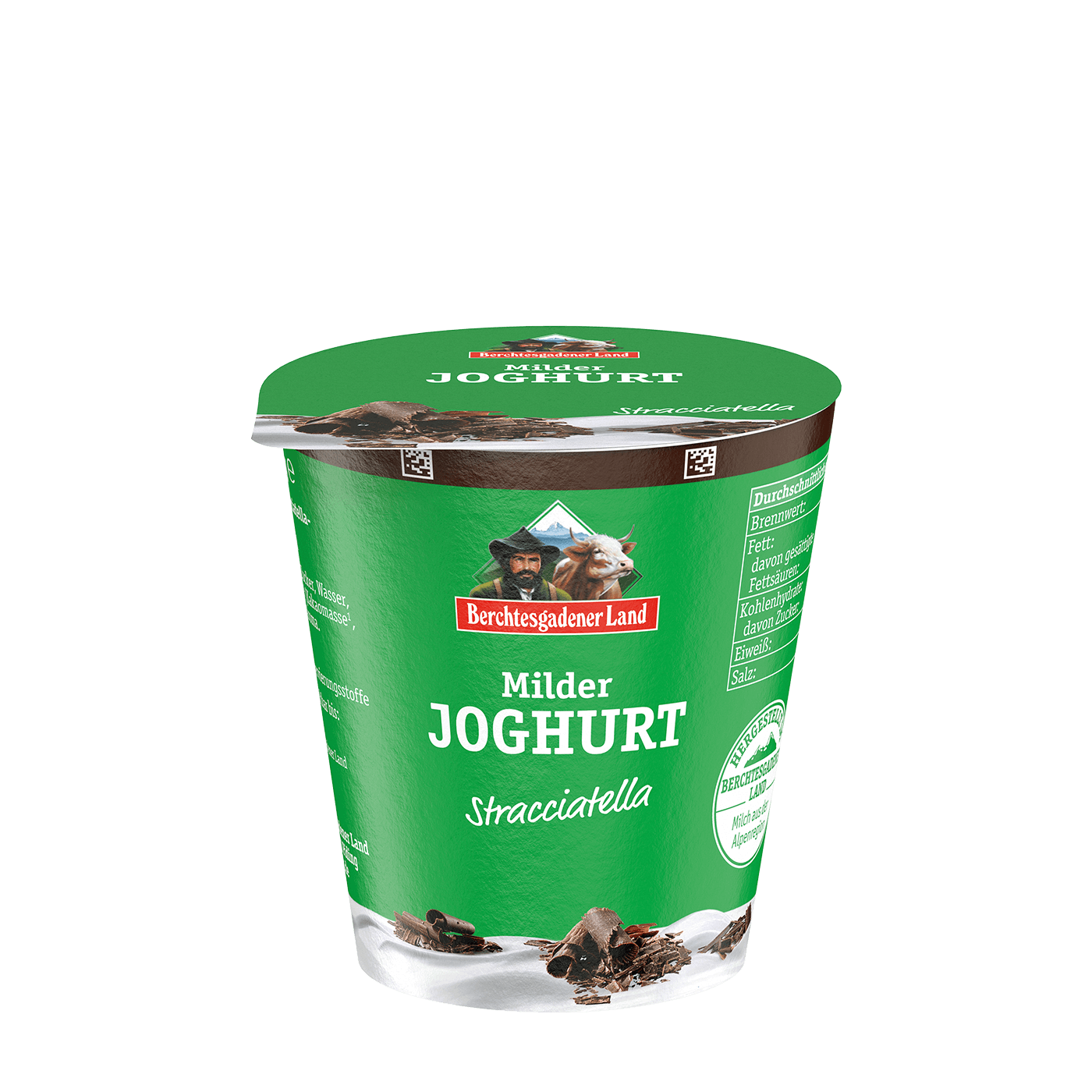 Berchtesgadener Land Milder Fruchtjoghurt 3,5% - Stracciatella