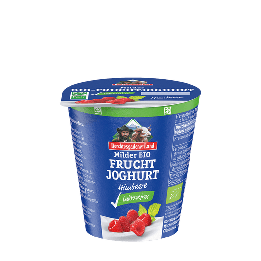 Berchtesgadener Land Milder Bio-Fruchtjoghurt - laktosefrei - Himbeere