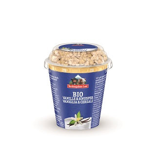 Berchtesgadener Land Bio-Frucht & Knusper Joghurt 3,9% - Vanille mit Knuspermüsli