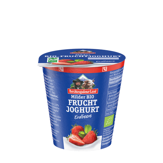 Berchtesgadener Land Milder Bio-Fruchtjoghurt - Erdbeere