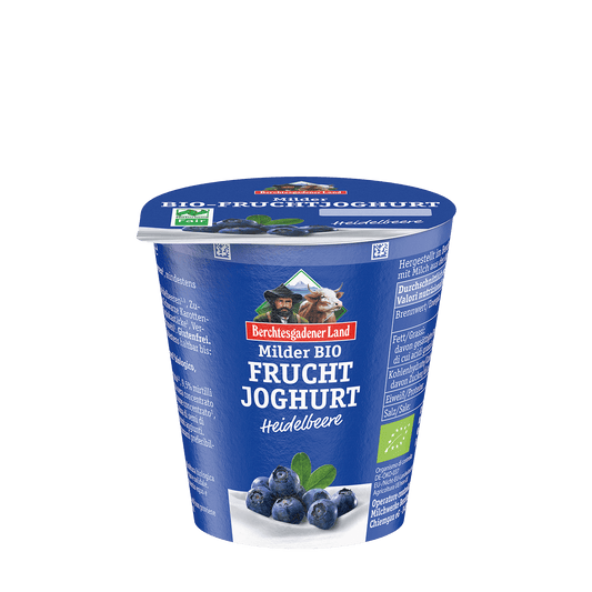 Berchtesgadener Land Milder Bio-Fruchtjoghurt - Heidelbeere