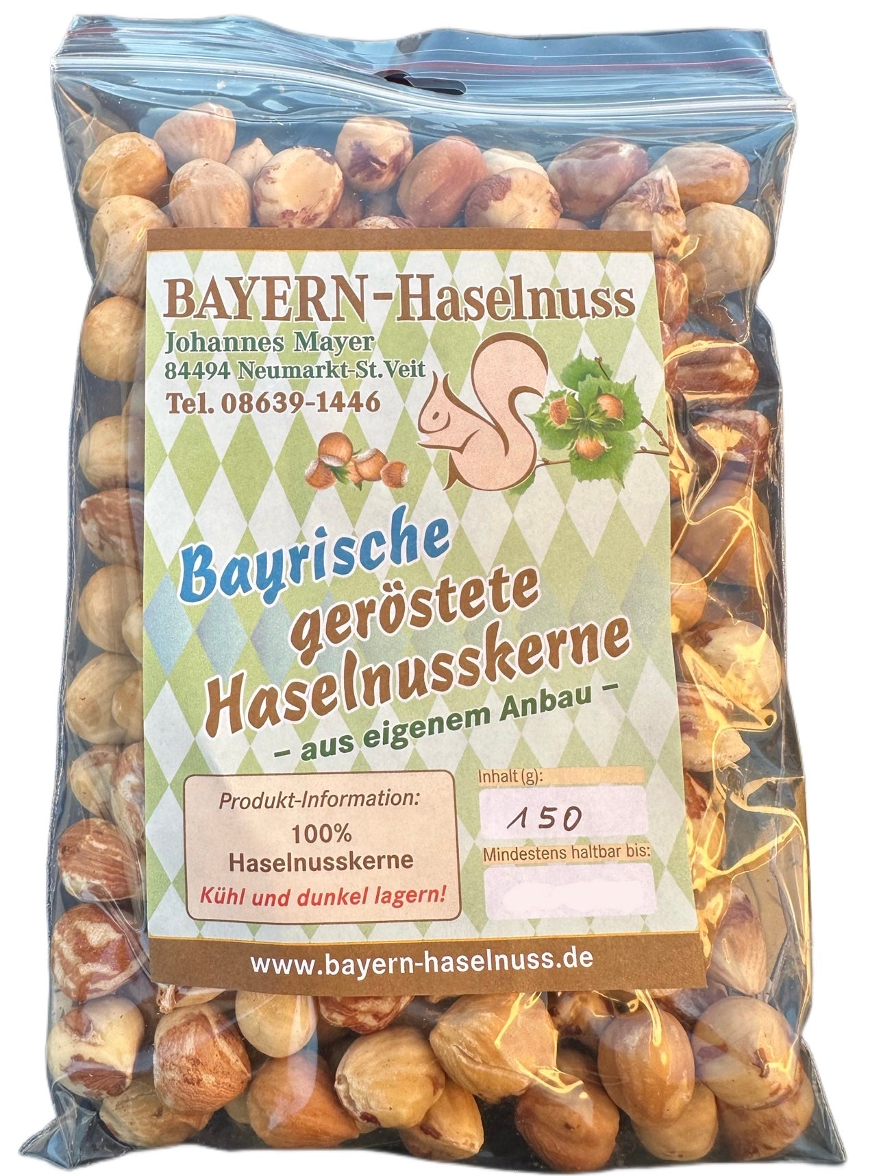 geröstete Haselnusskerne 150g