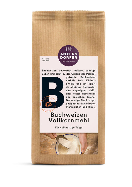 Bio Buchweizen Vollkornmehl 500g