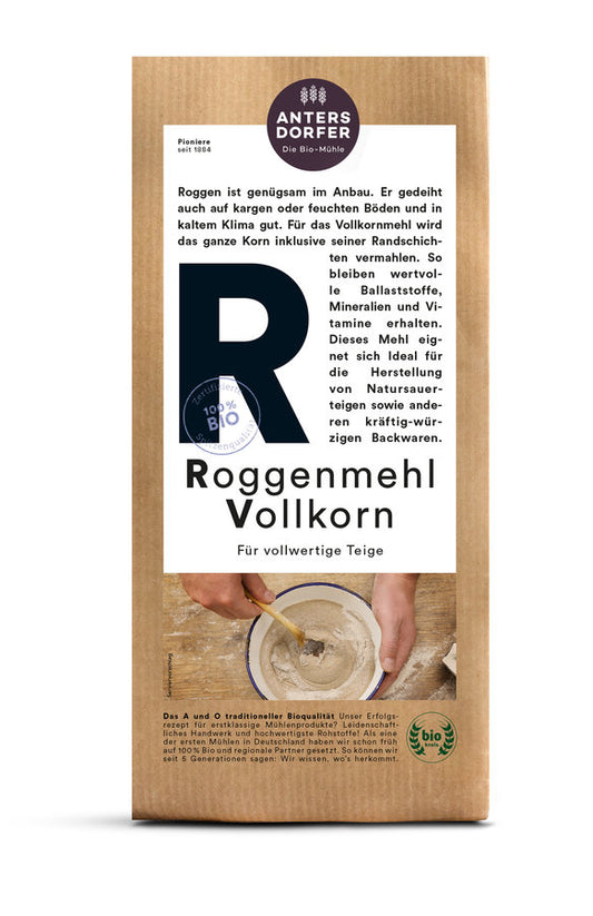 Bio Roggenmehl Vollkorn 1kg