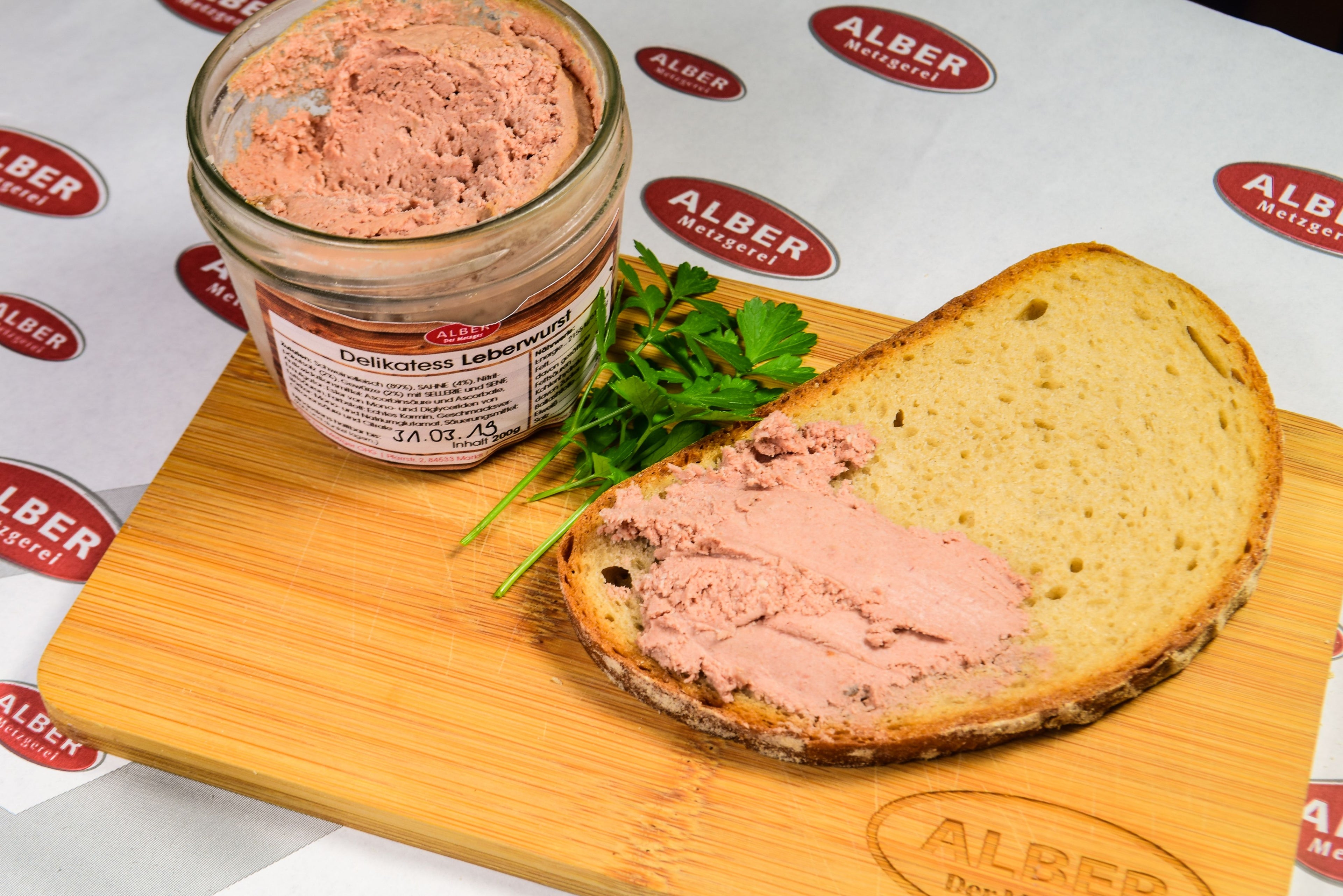 Delikatess Leberwurst im 190g Glas