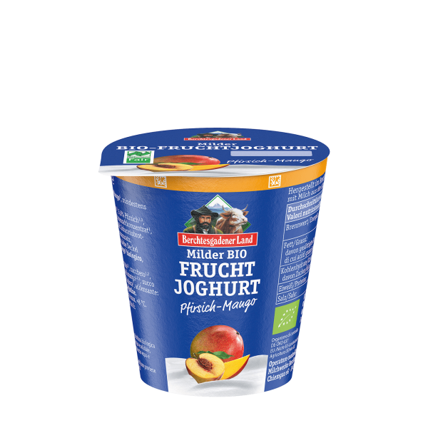 Berchtesgadener Land Milder Bio-Fruchtjoghurt - Pfirsich-Mango -