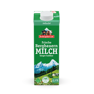 Berchtesgadener Land Frische Bergbauern-Milch 3,5% 1l - länger haltbar -