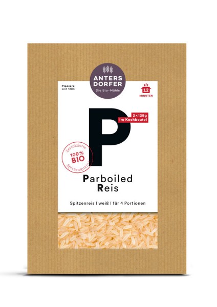 Parboiled Reis weiß (im Kochbeutel) 125g